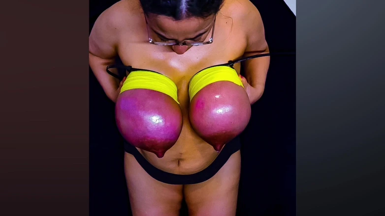 VeeVee Vixen: Purple Tits on the Goat Milker