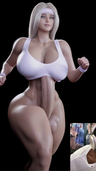 Hard Long Cock Big Breast Futa Runner Looks Like a New Gta 6 Npc