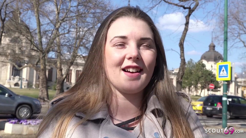 German Scout: GERMAN SCOUT - 18yr young curvy big tits girl Lucie pickup and...