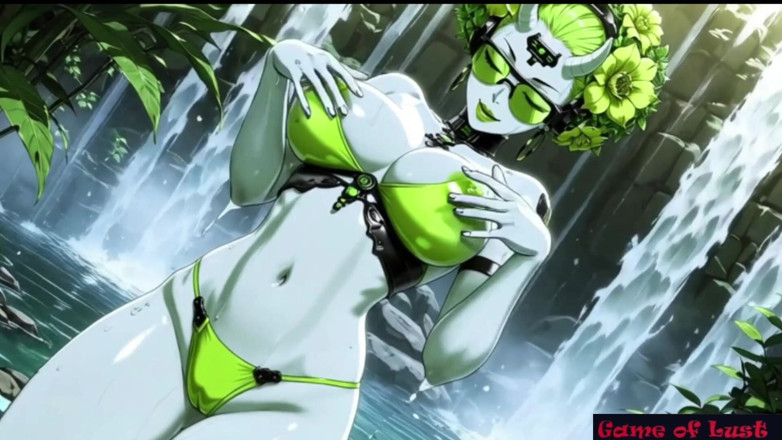 Game of Lust 3D: Gol Busty Anime Girl Waterfall Fantasy Nude