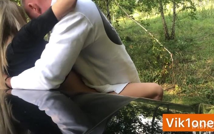 Viky one: Cool Fuck in the Woods with Hot Blonde Cum in...