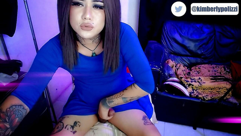 Kimberly Polizzi: Kimberly Polizzi modré šaty