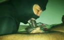 Colombian Throat Bunnies: Black Mask Throat Ninja, vidéo complète - membres uniquement