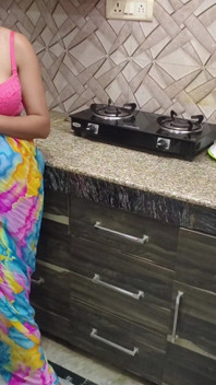 Indian Desi Bhabhi Fucked Hard by Her Devar First Time in Kitchen