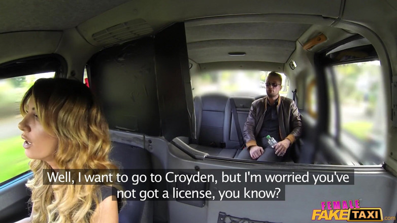 Female Fake Taxi: Female Fake Taxi - Naughty New Driver Teases a Stud in...