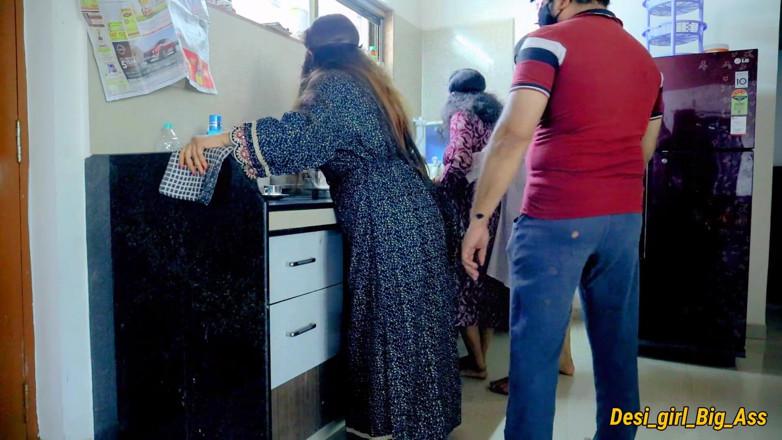 Nadiya: Hot Foursome Sex in the Kitchen