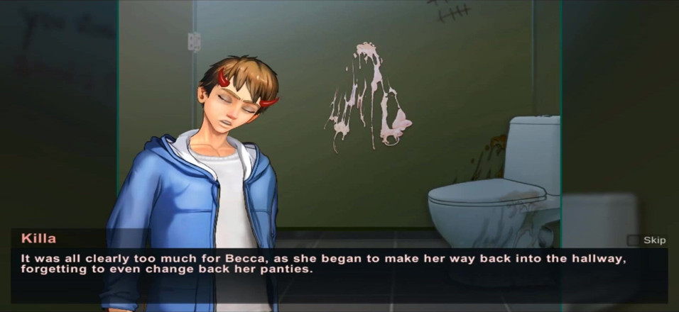 Hentai World: Taffy opowieści spust z nastolatką w toalecie