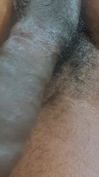 내 뚱뚱한 흑인 자지와 아침 보너 베이비 오일에서 깨어난다