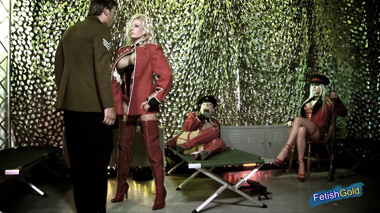 Gangbang Gone Wild: Three female solders get naughty at work and have dirty...