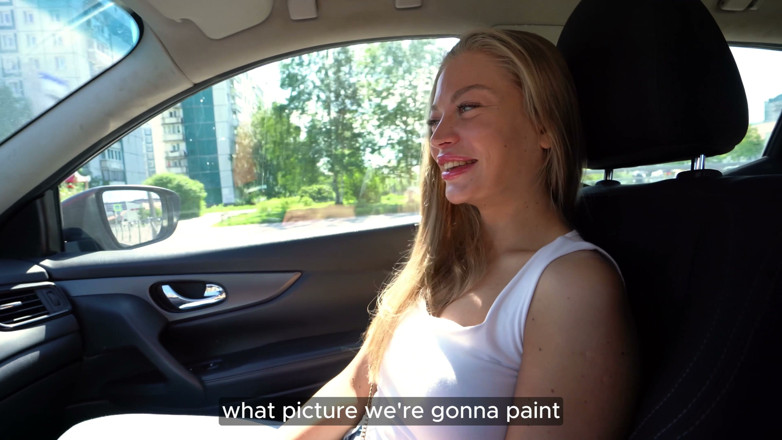 Nashidni TV: Driving Home a Nude Artist: Sperm Painting and Sensual Sex...