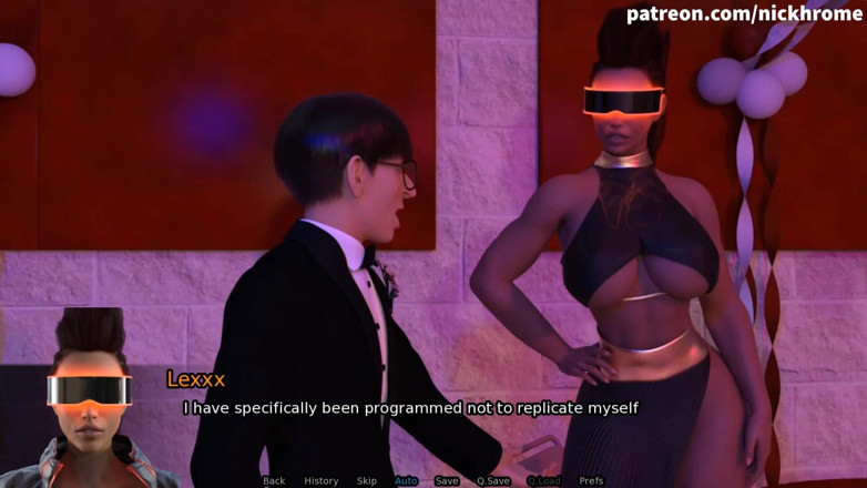 Visual Novels: SexBot 81 - fickt auf einer party zwei zwillinge gleichzeitig
