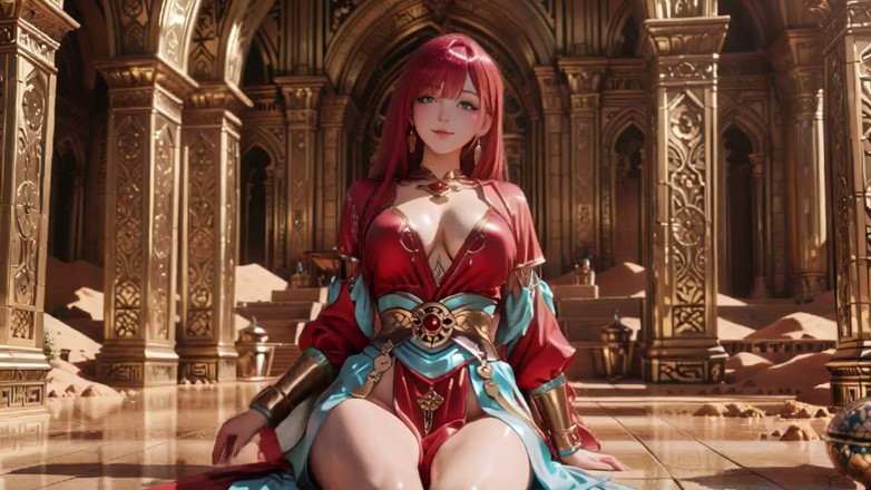 Seraphina Vale: Red Queen in the Desert! Lazy Afternoon in the Golden...
