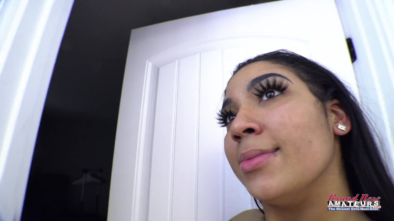 Brand New Amateurs: Part 2 of 2 curvy BBW gets naked fucks sucks and swallows...