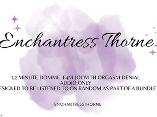 Enchantress Thorne: Femdom JOi förnekelse 01