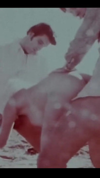 Retro-porno, retro-erotik-theater - nachtisch frucht
