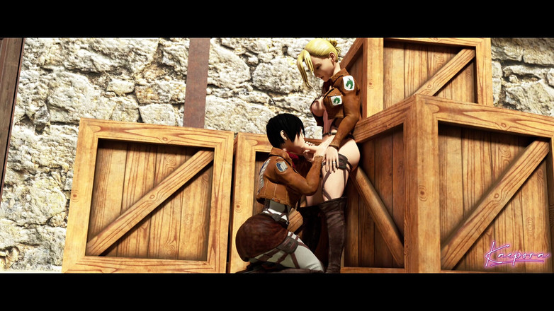 Kaepora NSFW: Sin retiro (aot futanari con mikasa y annie)