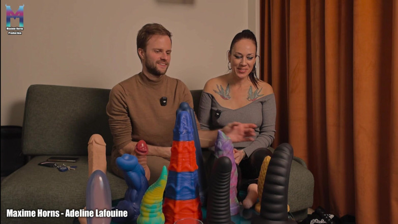 Maxime horns bisexual straight strap on: Adeline Lafouine, She Takes Me with Her Strap-on, Double-fists Me,...
