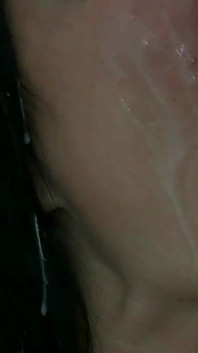 Mega-facial! 3-fold Sperm Shower in My Fuck Face!
