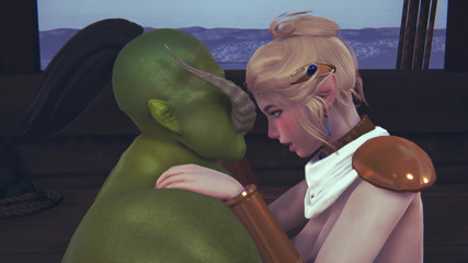 Waifu club 3D: Cute elf rides a big dick
