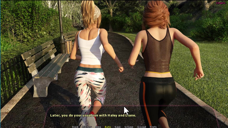 Johannes Gaming: Haley Story #6 - 黛安展示了她的钢管舞动作