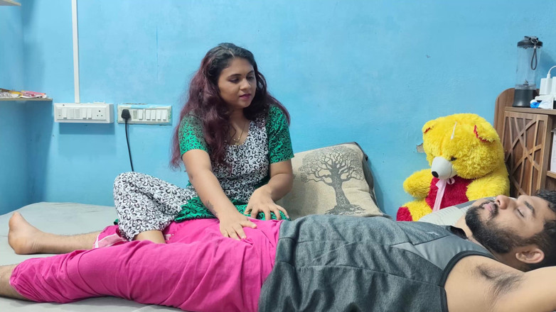 Vaishnavysharunraj: Indian Wife Penis Massage to Husband Hot Pemnis Massage
