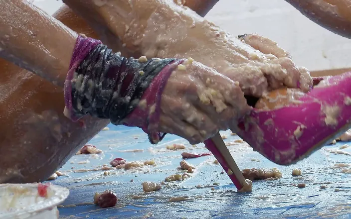Pervy Studio: Favorite desserts (food and foot fetish)