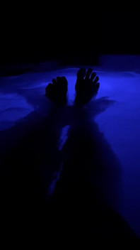 Enjoying the Hot Tub!