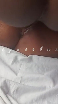 Ebony Girlfriend Fingering Herself as I Pound Her Pussy