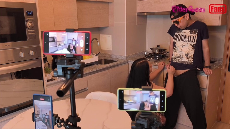 Riderqueen: Video for Fans - Stepson Visits Stepmother in the Kitchen