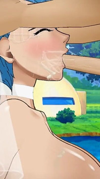 Bulma ดูดควยแบบน้ำลายยืดในชุดเจ้าสาว