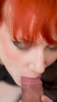 Close up POV Blowjob and Balls Licking