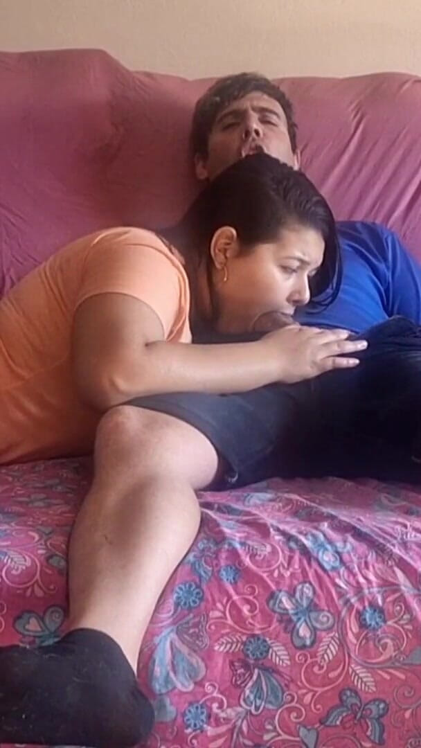 My Stepbrother Takes Out His Cock While We Watch TV (Sasha sweet)