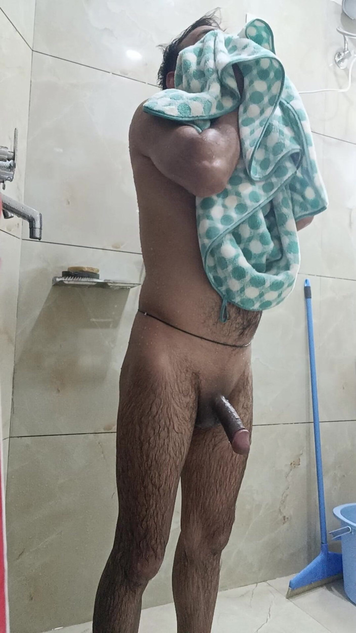 Rajasthani-old-lover: Indian Desi Man Enjoy Shower and Sex