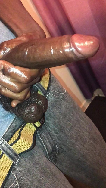 Chocolate Meat Stick: Skinny with a Big Dick (bbc Jerking with Vaseline)