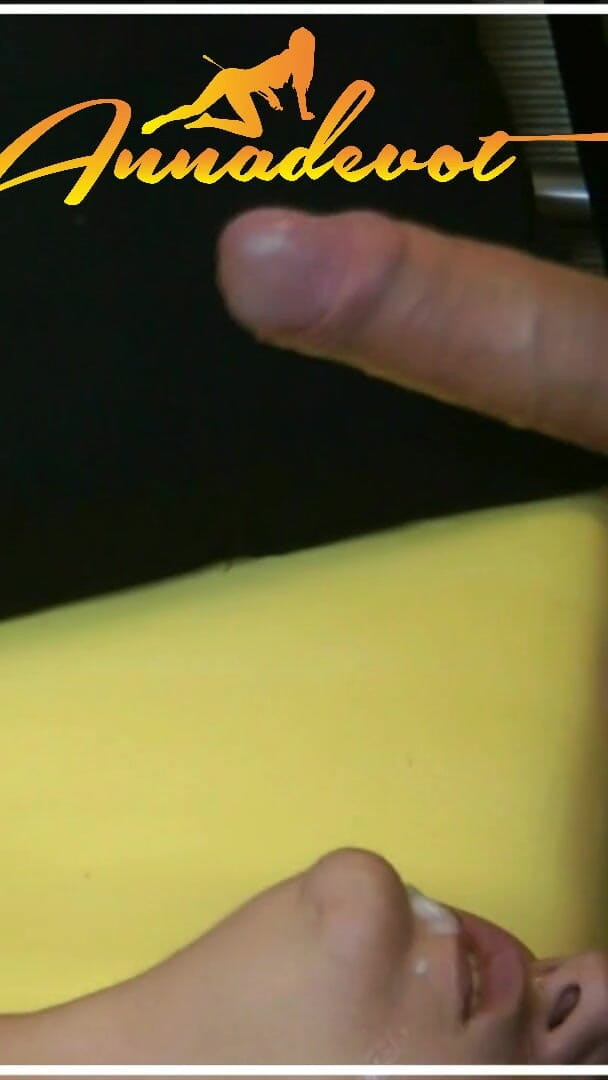 Cumshot - Yes horny, come jerk me your hot cream nicely in my mouth and over my face, I'm always horny on that. (Anna Devot and Friends)
