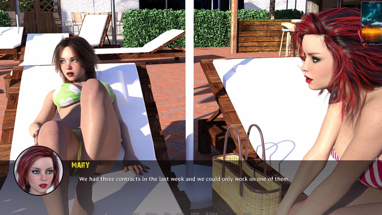 3D Cartoon Porn: Reunion 18 John, May &amp; Khole's Wet Water Park Threesome Złośliwiec - Bikini...