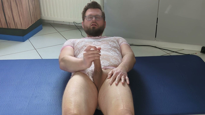 Alex Butt: Stepdaddy in Wife's Lingerie fucks Toy