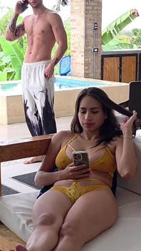 Latina Stepsister with Beautiful Tits Gets Fucked by a Hard Cock