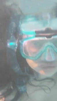 Holding Breath Underwater in Pool, Masturbation and Orgasm