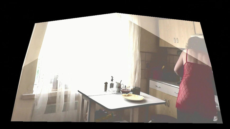 Assol: 透明なネグリジェを着た大人の女性ブロンドと美しくかわいいブルネットの裸の女の子がキッチンで料理をします。女性の同性愛者。天然のおっぱいのまんこ