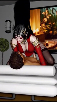 Animovaná touha: Pixelated Curvy Vixen - 3D animace Hentai