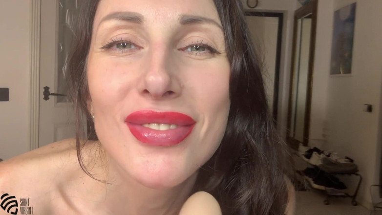 LizaVirgin: Piercing blowjob deep throat