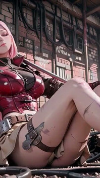 Pink-haired Mech Warrior! the Cold Beauty of the Wasteland