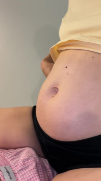 Licking the Anus of a Beautiful Woman at Different Stages of Pregnancy