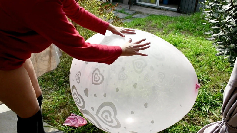 melu_world: 36 cm büyük balonlarla açık havada yanıp salar - bunny looner