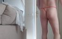 Morbidity: In Thong Lingerie Anal Plug Opening the Street Door