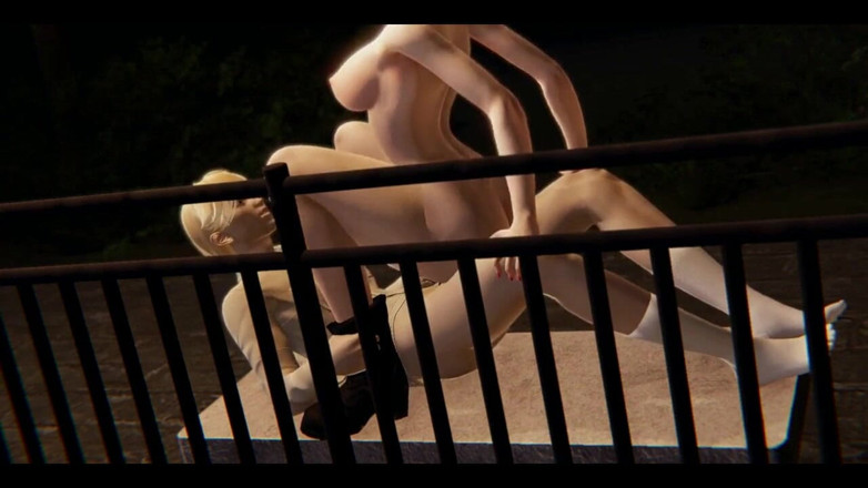 HentaiTubes: Jujutsu Kaisen Hentai - Maki Sex na veřejnosti s blonďatým klukem -...