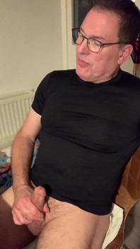 Jerking--off Before Bed at the Table. Nice Ogasm