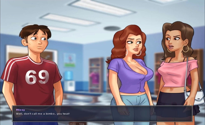 Hentai World: Summertime saga - universiteitsdouche