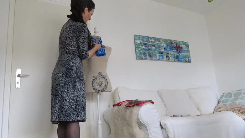 Lady Victoria Valente: Today we practice tying silk scarves